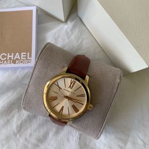 ‼️SALE‼️ Michael Kors Brown Leather Watch